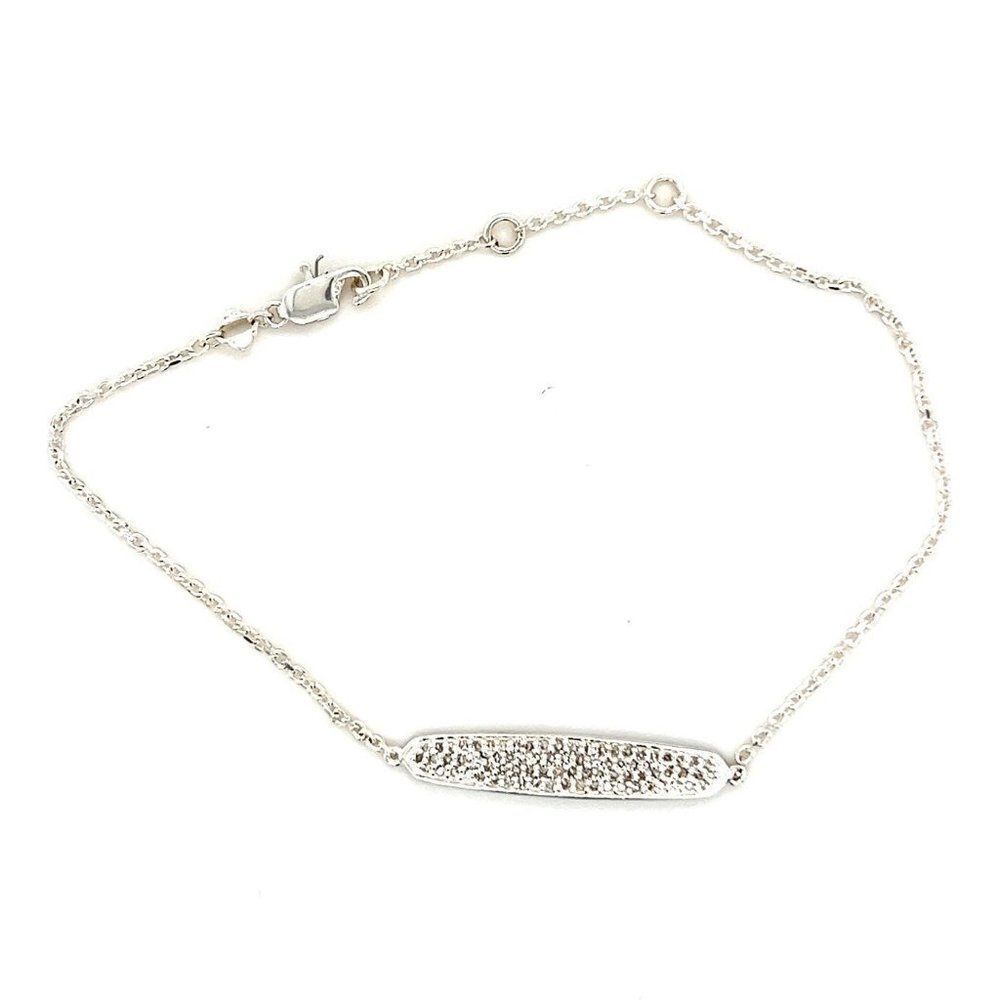 925 Kendra‎ Scott Mattie Pave Diamonds Dainty Bracelet